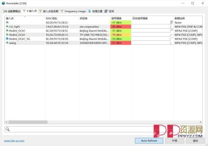 电脑端 无线<span style='color:red;'>WIFI信号检测</span>Homedale v2.130绿色版