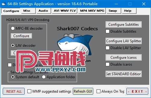 Shark007 Codecs(多媒体编解码器套件) v20.6.8 便携版 Shark007 Codecs(多媒体编解码器套件) v20.6.8 便携版